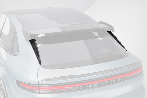 TECHART Carbon Aero Curtains Rear Hatch for Porsche 9YB(E3) Cayenne Coupe 2018-2023