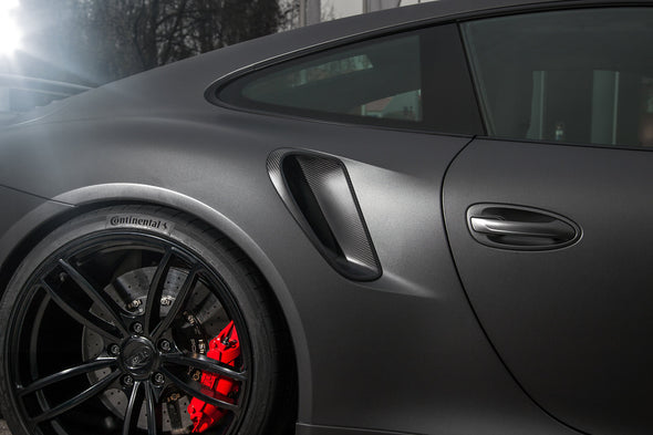 TECHART Carbon Side Air Intakes for Porsche 991 911 Turbo (S)