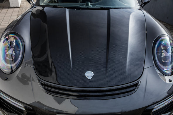 TECHART Carbon Fiber Aero Hood for Porsche 991 911 Carrera / 718 Boxster & Cayman