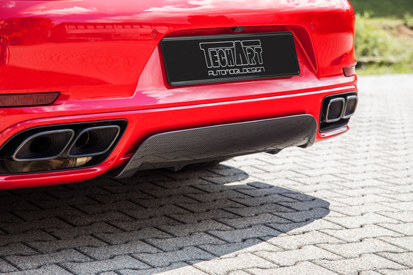 TECHART Diffusor Add-On for Rear Apron for Porsche 991.2 911 Turbo 2017+