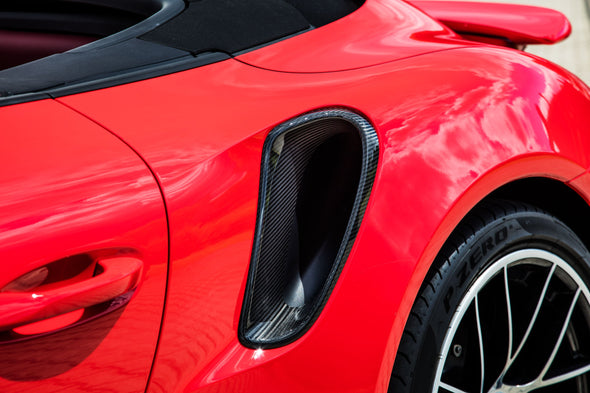 TECHART Carbon Side Air Intakes for Porsche 991 911 Turbo (S)