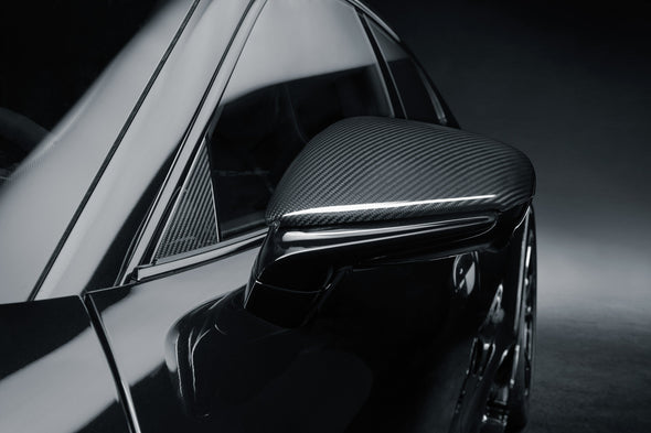 TECHART Carbon Side Mirror Trims for Porsche 9J1 Taycan