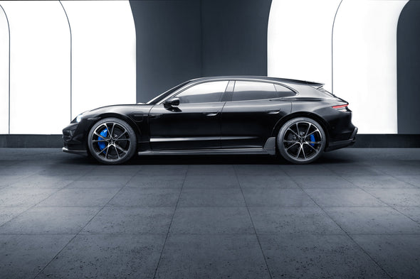 TECHART Carbon Side Skirts with Fin for 9J1 Porsche Taycan