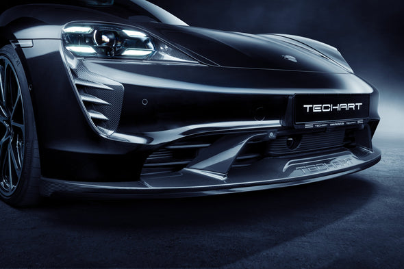TECHART Carbon Front Spoiler I for Porsche 9J1 Taycan