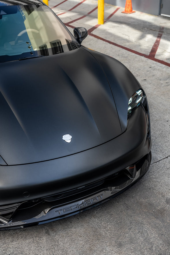 TECHART Carbon Front Spoiler I for Porsche 9J1 Taycan