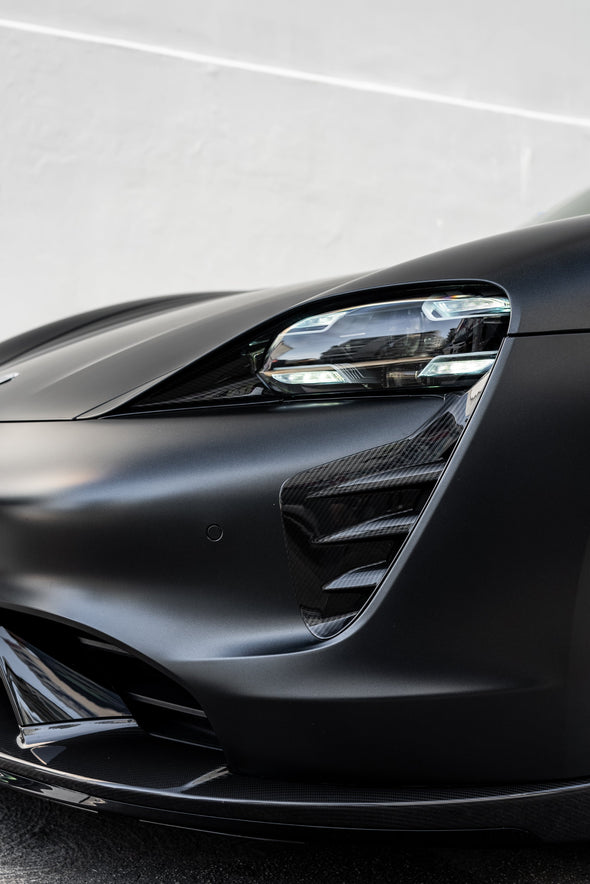 TECHART Carbon Air Curtains for Porsche 9J1 Taycan