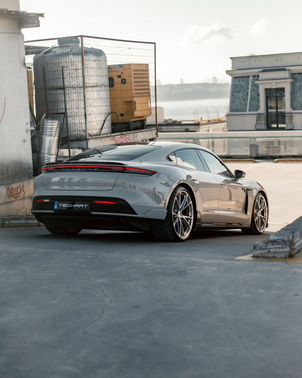 TECHART Carbon Diffusor Frame with Fins for Porsche 9J1 Taycan