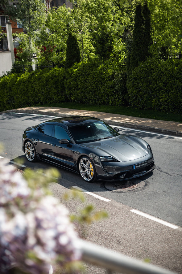 TECHART Carbon Front Spoiler I for Porsche 9J1 Taycan