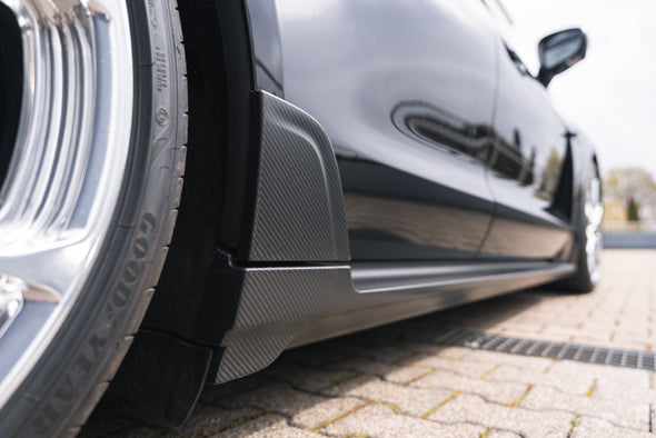 TECHART Carbon Side Skirts with Fin for 9J1 Porsche Taycan