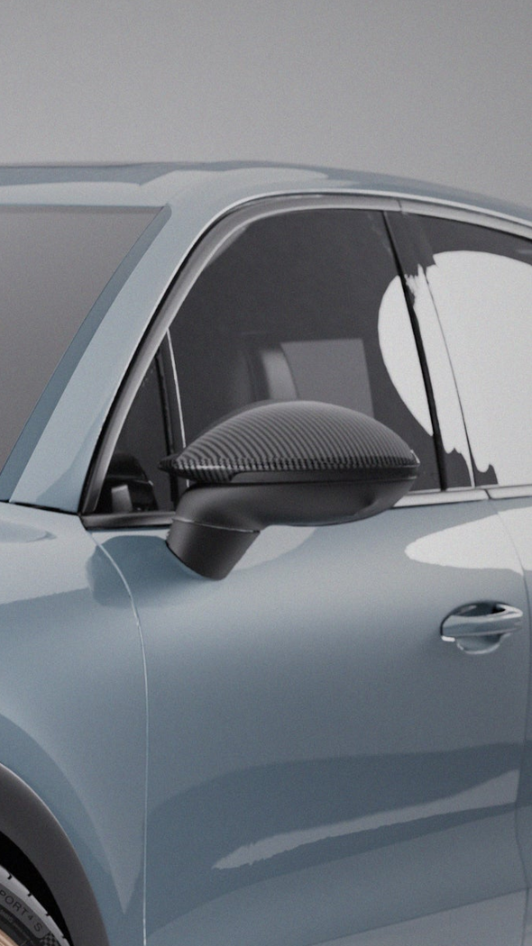 TECHART Carbon Side Mirror trims for Porsche E3 Cayenne 2018-2023