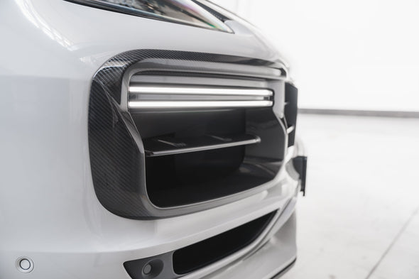 TECHART Carbon Air Intake Frames for Porsche E3.1 Cayenne Turbo GT 2018-2023