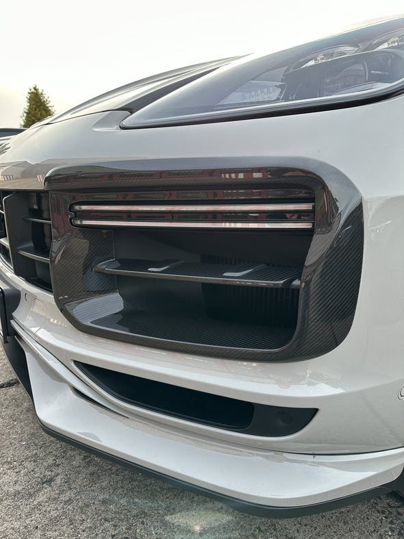 TECHART Carbon Air Intake Frames for Porsche E3.1 Cayenne Turbo GT 2018-2023