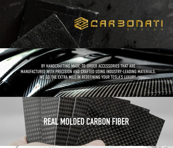 Carbonati USA Tesla Model Y Carbon Fiber Fog Light Trim Frame