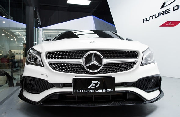 Future Design Carbon Fiber Front Lip for Mercedes-Benz CLA W117