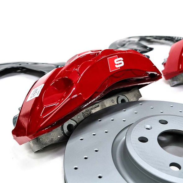 Genuine Audi S-Line 6 POT w/ 350mm Disc Front Brake Upgrade Kit for A4 / A5 B9