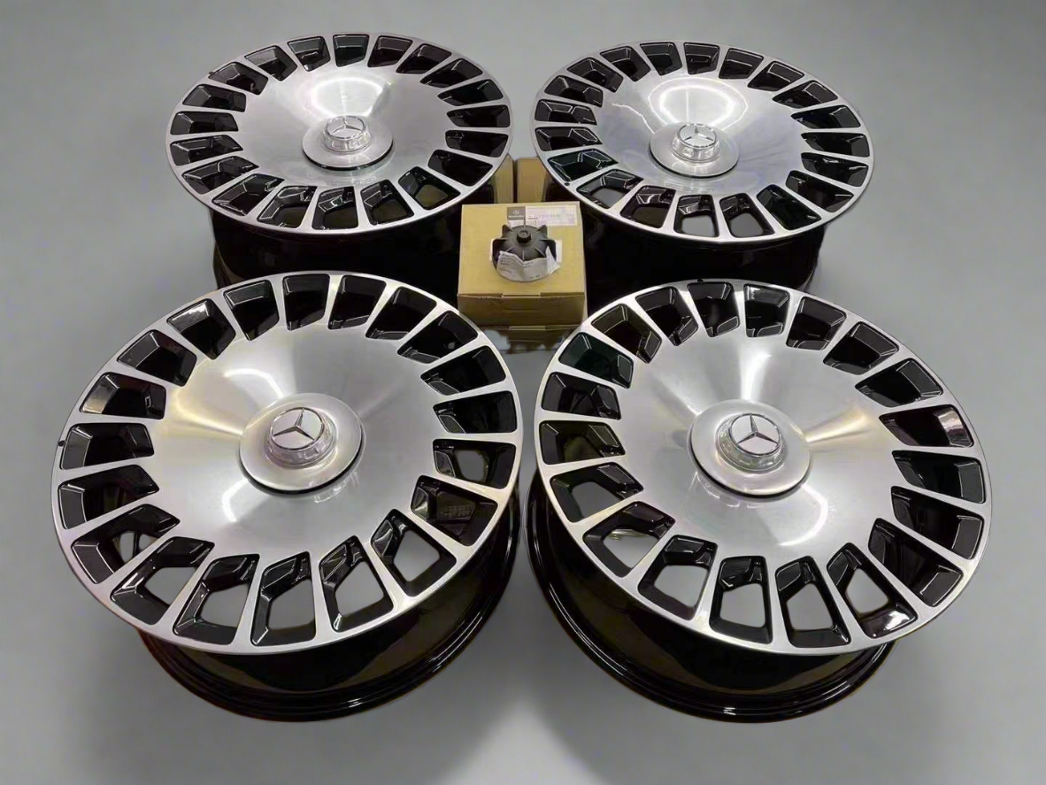 Multi Spoke S Class Rims 20” Mercedes-Benz S-Class Maybach Multi-Spoke OE Wheels - CarGym