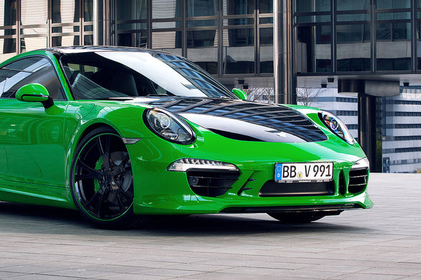 TECHART Splitter and Carrier Replacement for Porsche 991 911 Carrera / 981 / 718 Boxster Cayman Front Spoiler