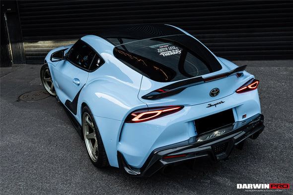 DarwinPro 2019+ Toyota GR Supra (J29 & DB) A90 A91 BKSS Style Carbon Fiber Rear Diffuser