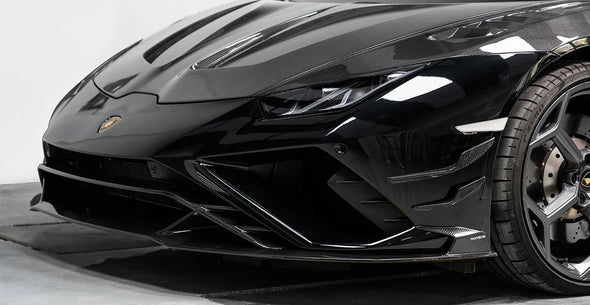 PAKTECHZ Carbon Fiber Front Canards for Lamborghini Huracan EVO RWD