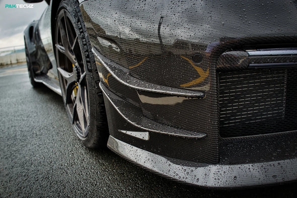 Paktechz Dry Carbon Fiber Turbo S Style Front Bumper Kit for Porsche 911 992 2018+