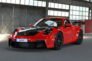 DMC Porsche 992 911: RS Vented Front Fenders with Louvres : Forged Carbon Fiber : Replacement GT3RS : Fits the OEM GT3