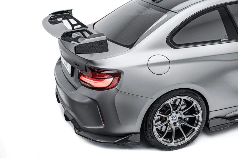 BMW M2 / M3 / M4 Dry Carbon Fiber AT-R1 Swan Neck Rear Wing Spoiler ...