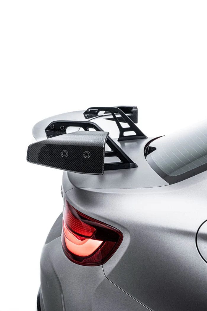 BMW M2 / M3 / M4 Dry Carbon Fiber AT-R1 Swan Neck Rear Wing Spoiler ...