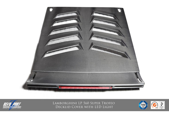Revozport Super Trofeo Dry Carbon Fiber Engine Cover for Lamborghini Gallardo / LP560 / LP570 / Superleggera