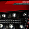 Mitsubishi 2008-2017 Lancer / 2008-2015 Lancer EVO X Sedan Red Bar LED Tail Lights (Black Housing/Red Lens)