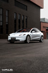 WALD Dry Carbon Fiber Front Lip Spoiler for Tesla Model 3 Highland 2023+