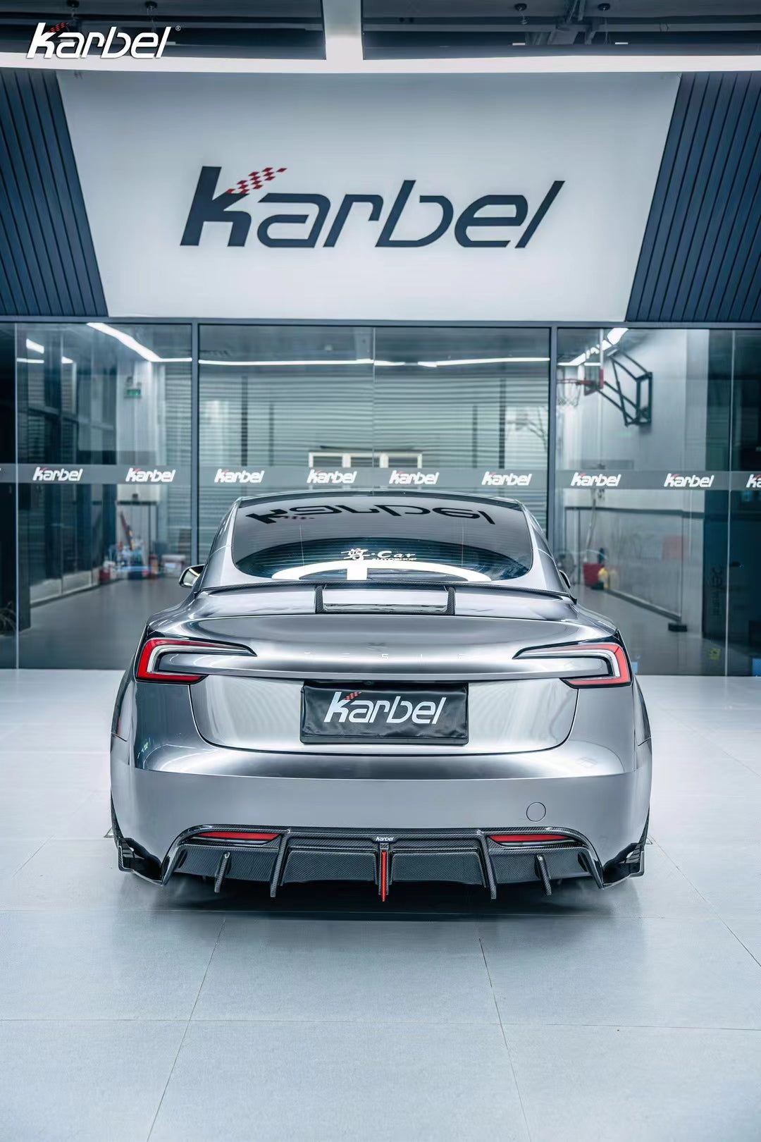 KARBEL Dry Carbon Fiber Rear Wing Spoiler for Tesla Model 3 Highland 2 ...