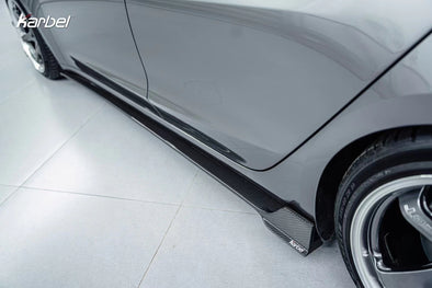 KARBEL Dry Carbon Fiber Side Skirts for Tesla Model 3 Highland 2023+