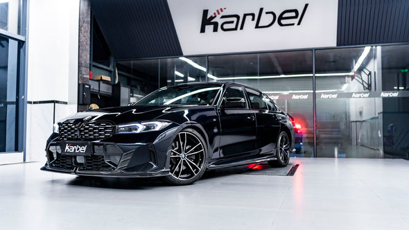 KARBEL CARBON Dry Carbon Fiber Front Lip Spoiler Ver. 1 for BMW 3-Series G20 LCI 2022+