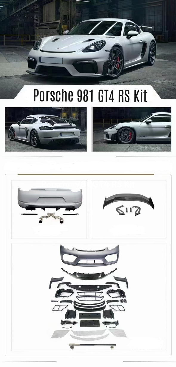 Porsche 981 Cayman 2012-2016 GT4 RS Conversion Kit