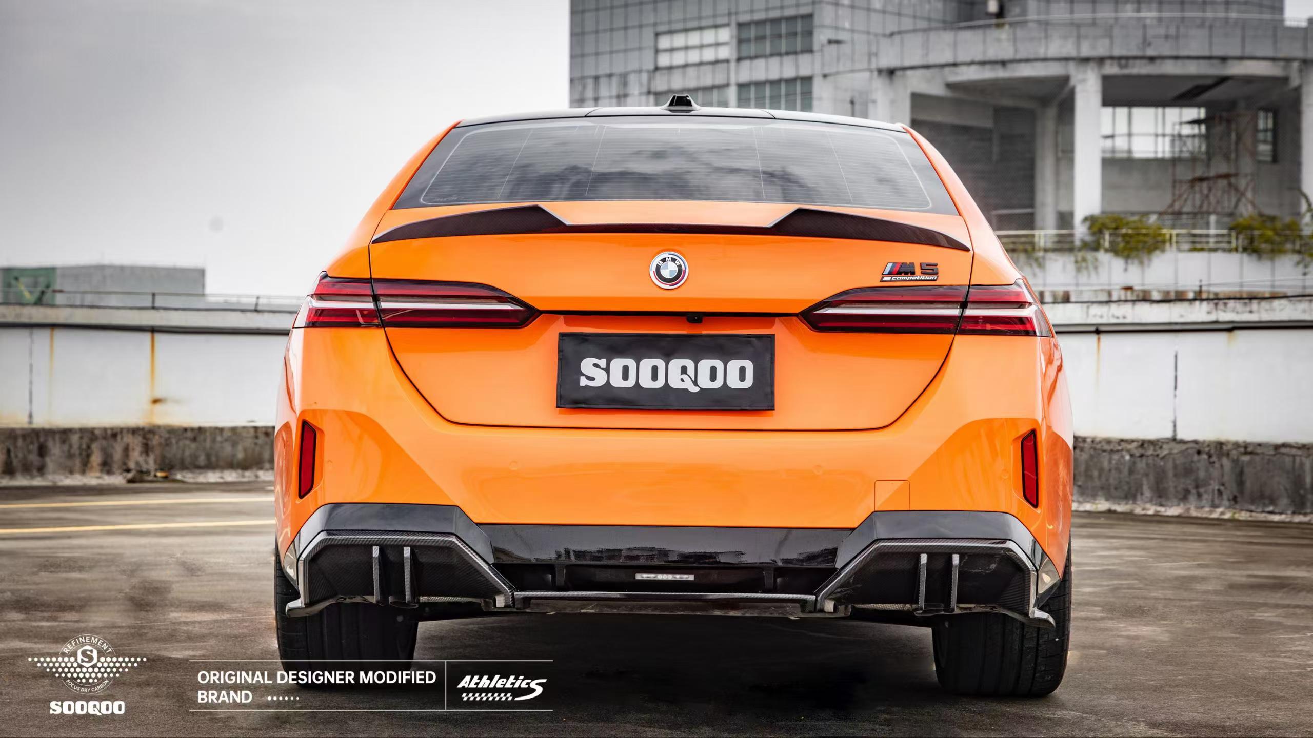 SooQoo Dry Carbon Fiber Rear Diffuser for BMW i5 G60 2023+ – CarGym
