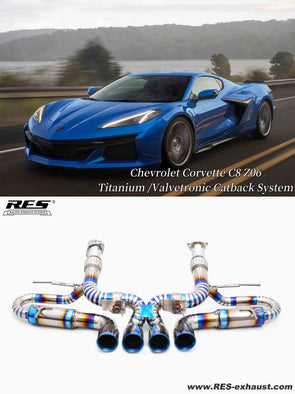 RES Exhaust Valvetronic Muffler System for Chevrolet Corvette C8 2020+