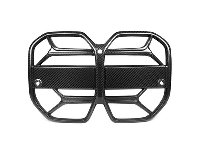 CarGym Dry Carbon Fiber Front Grill Attachment Trim for BMW 4-Series / i4 G26