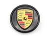 Porsche OE Center Cap Set (4 pcs.) Gloss Black with coloured Crest for Panamera / Taycan