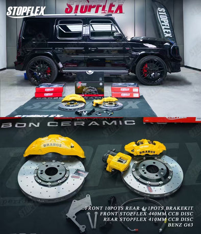 Akebono 10 POT x StopFlex Carbon Ceramic Disc Brake Kit for Mercedes-Benz G63 W463 / W463A / W464