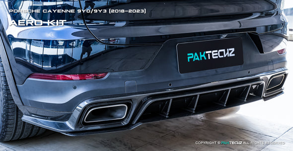 Paktechz Dry Carbon Fiber Aero Body Kit for Porsche Cayenne 9Y0 / Cayenne Coupe 9Y3 2018-2023