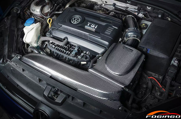 FOGIAGO Carbon Fiber Cold Air Intake System for Volkswagen Golf 7 VII GTI 2.0T