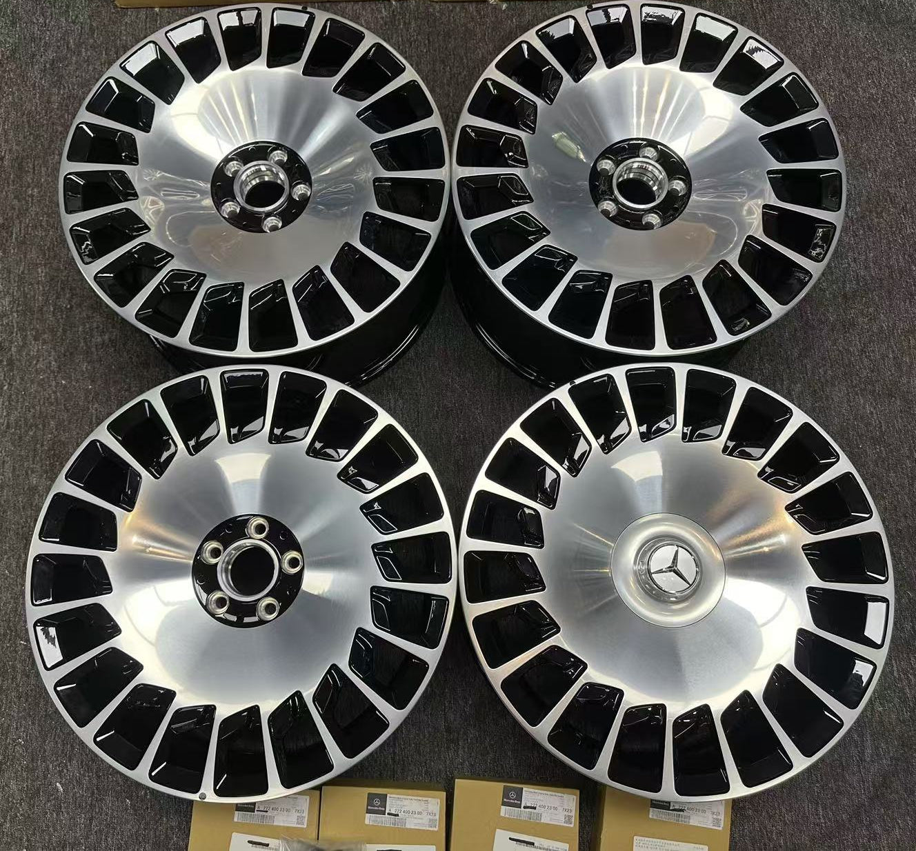 Multi Spoke S Class Rims 20” Mercedes-Benz S-Class Maybach Multi-Spoke OE Wheels – CarGym