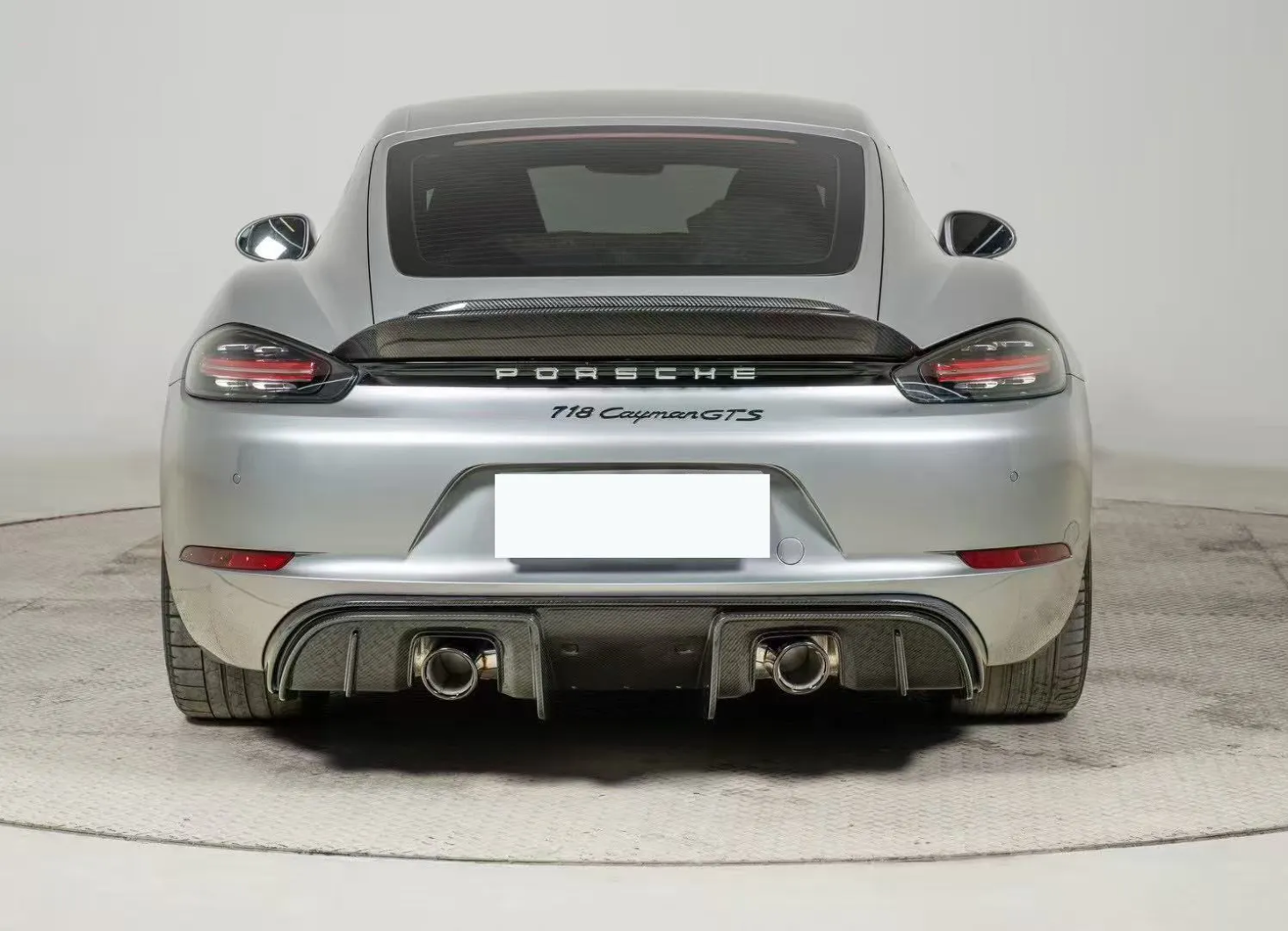 Prosche 718 Rear Carbon Fiber Rear Ducktail Spoiler for Porsche 718 Boxster & Cayman ...