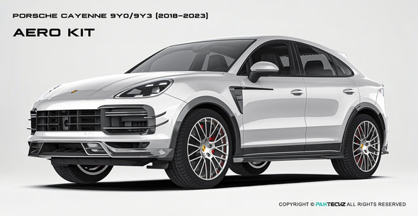 Paktechz Dry Carbon Fiber Aero Body Kit for Porsche Cayenne 9Y0 / Cayenne Coupe 9Y3 2018-2023