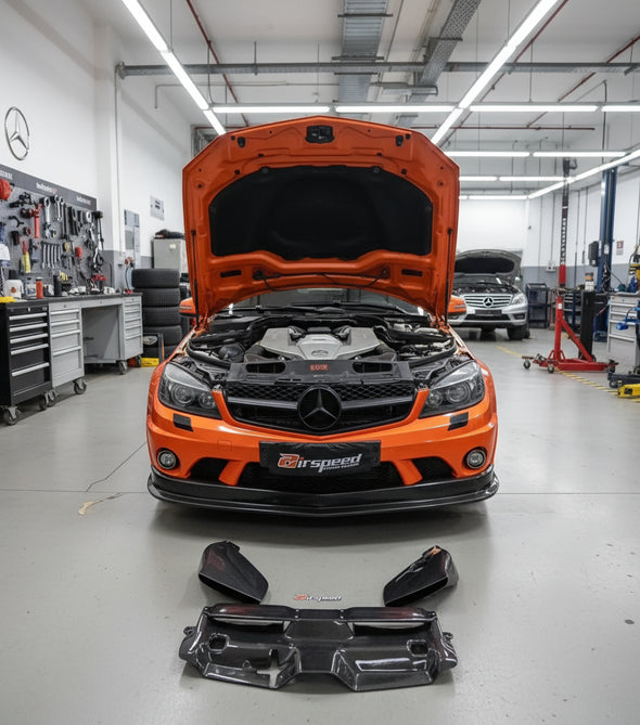 Mercedes-Benz W204 C63 GRUPPE M Style Carbon Fiber Cold Air Intake System