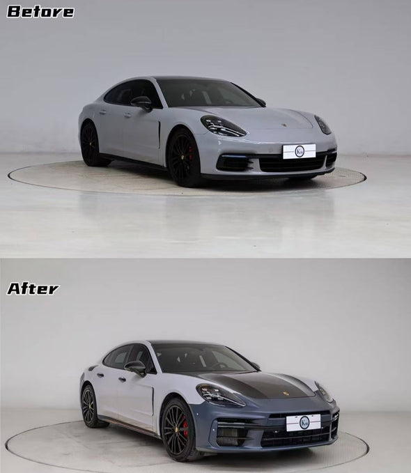 Porsche Panamera 971 2017+ Convert to 976 Turbo Style Front Bumper Kit