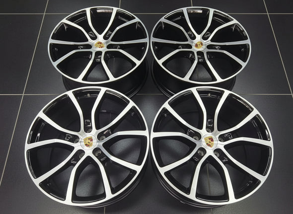 21” Porsche Cayenne Exclusive Design OE Complete Wheel Set