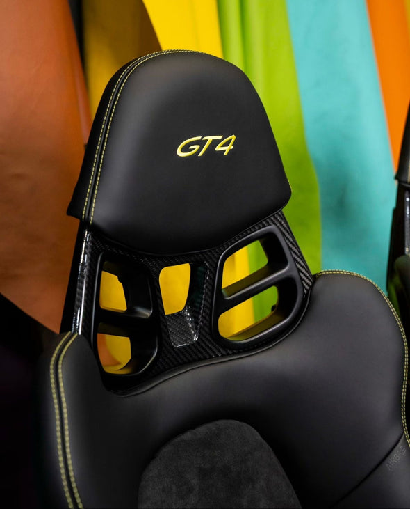  peak Take!チェア made of Alcantara Porsche Dry Carbon Fiber Bucket Racing Seat w/ Alcantara Leather