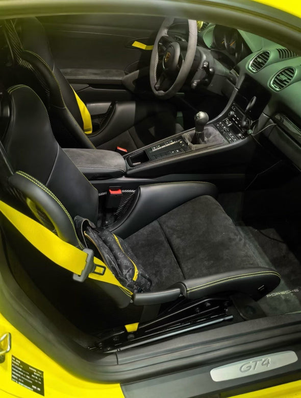 Porsche Dry Carbon Fiber Bucket Racing Seat w/ Alcantara Leather