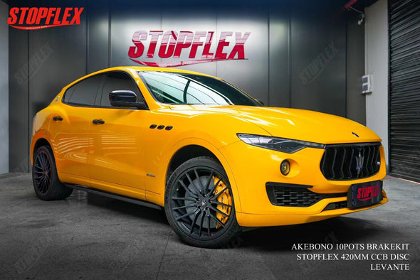 Akebono 10 POT x StopFlex Carbon Ceramic Disc Front Brake Kit for Maserati Levante